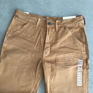 American Eagle Camel Workwear Canvas Pants 31/32